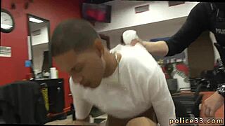 Hot amateur video of a robbery suspect who is a gay black police officer