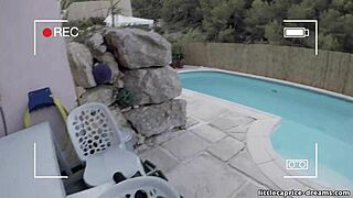 Swinger House in Barcelona Welcomes Sicilia & Little Caprice for Wild Pool Party Action.