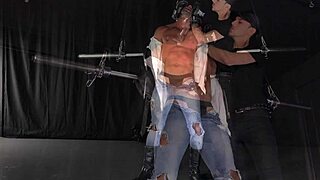 Man, watching this straight muscle stud get dominated in gay BDSM is intense!