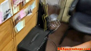 Gorgeous pawn babe fucked doggy style in hidden office romp
