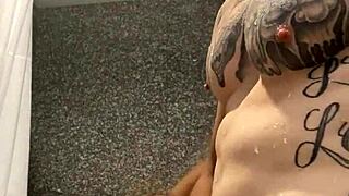 Barbie Submits to Intense Shower Action with Massive Shaft
