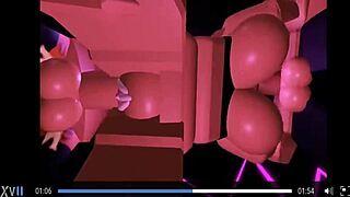 roblox sex trio with raw cum and intense fucking action!